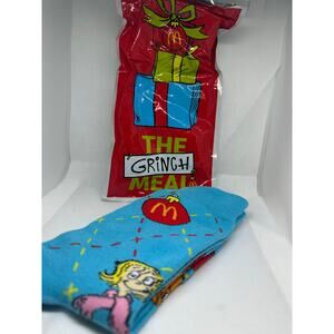 McDonald's The Grinch Meal Socks Blue Christmas Cindy Lou Max 2025 + Box NWT